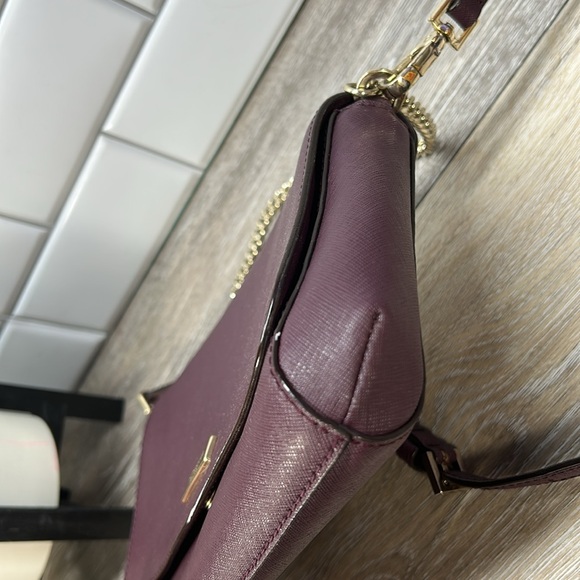 Kate Spade Burgundy Crossbody Bag with Chain Strap - Picture 7 of 15